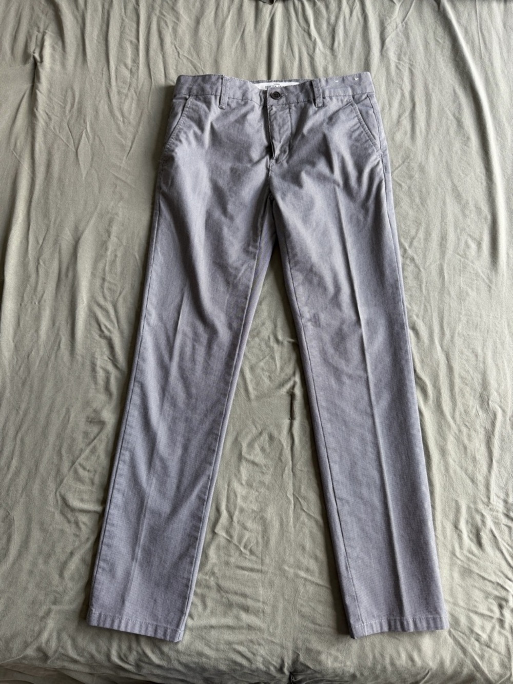 Topman Light Gray Slim Chinos